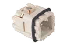 Male Insert Gray 3+Ground Position Screw