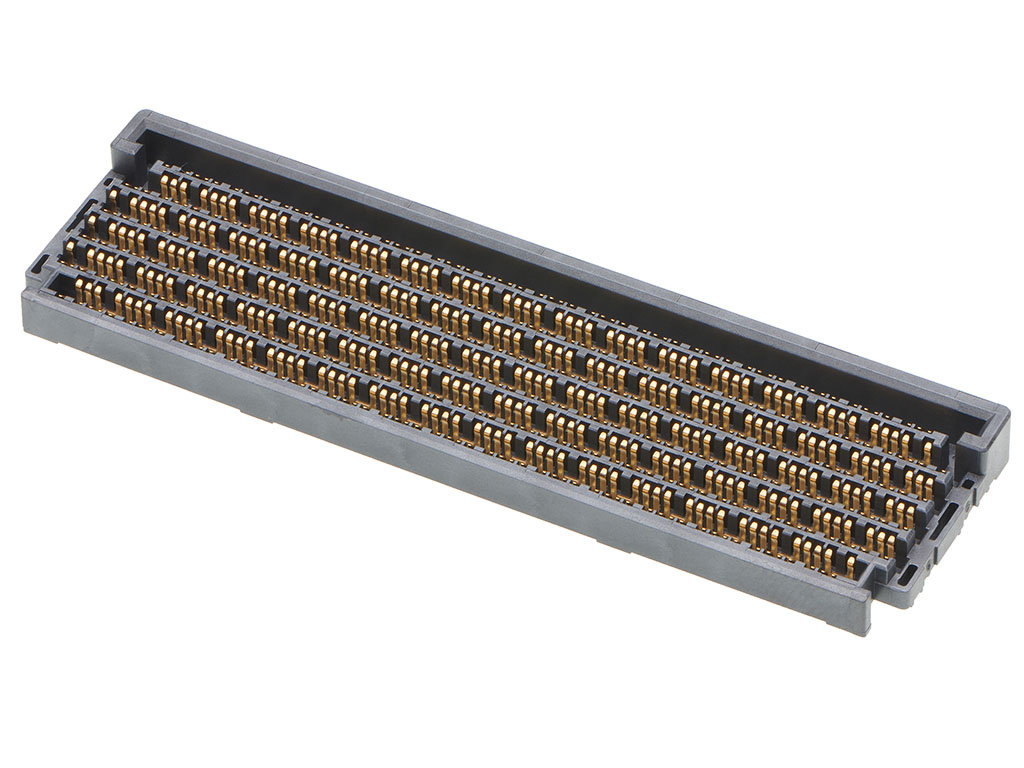 Molex Mirror Mezz hermaphroditic connector. 
