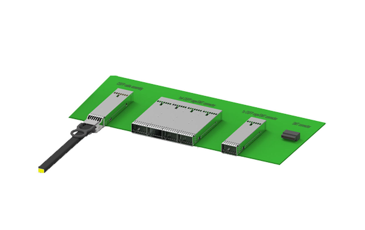 OSFP system of pluggable I/O connectors for high-speed data center connectivity. 
