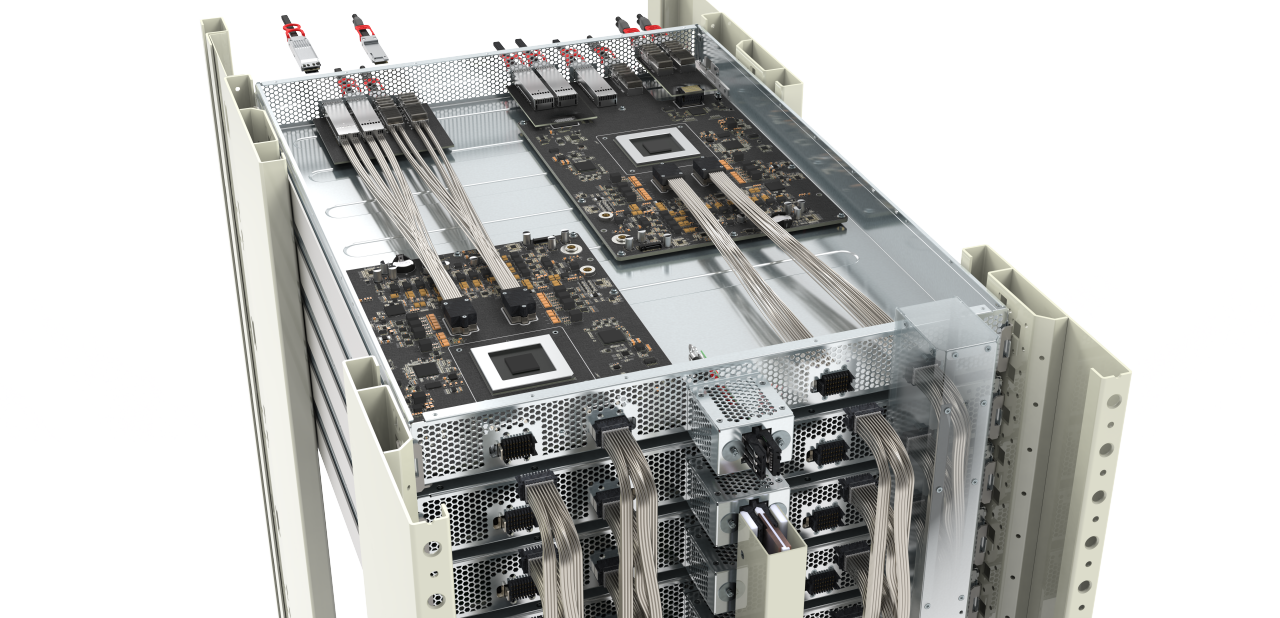 224G circuit boards integrated into a server.&nbsp;