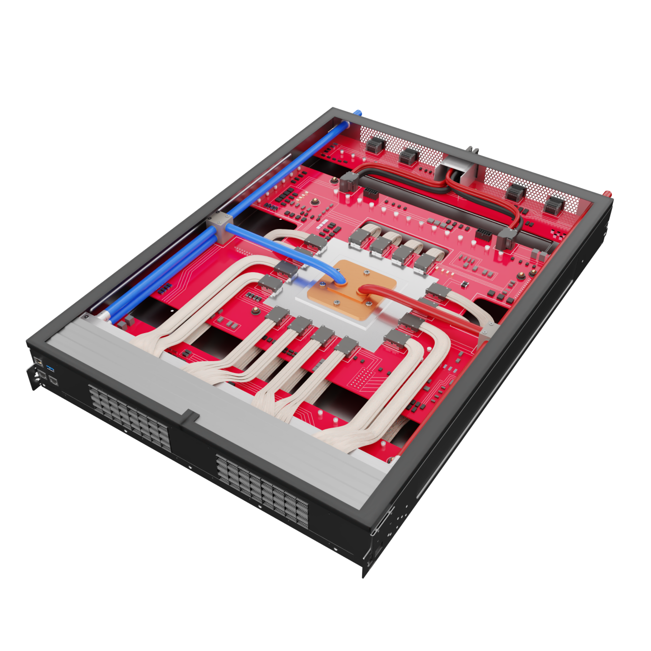Near-Packaged Copper AI Switch Tray Architecture