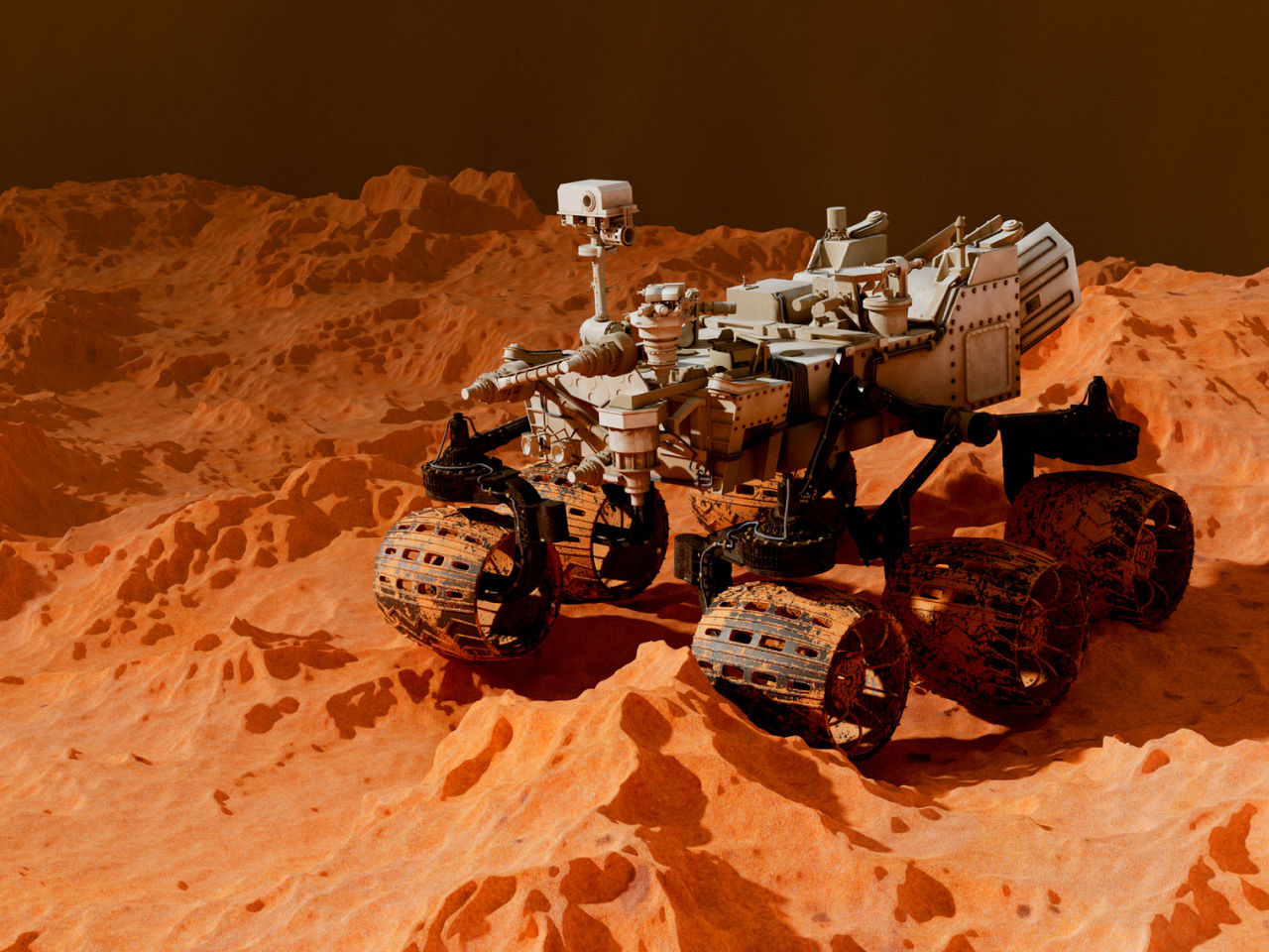 Space Rover in a Rugged, Harsh Space Environment 