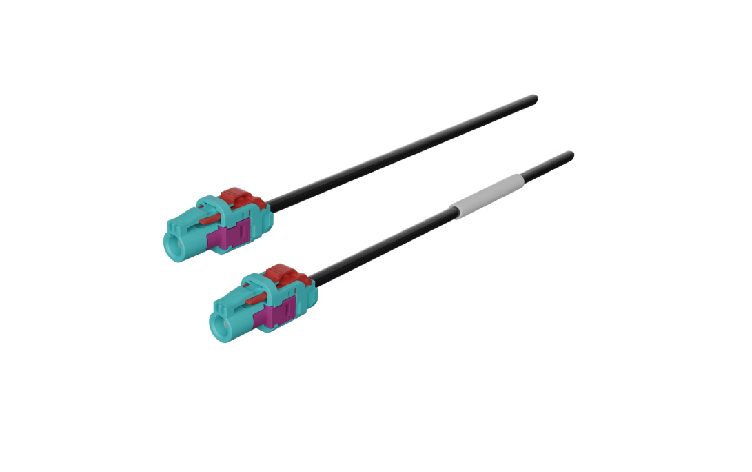 HFM straight jack-to-HFM straight jack off-the-shelf cable assembly.
