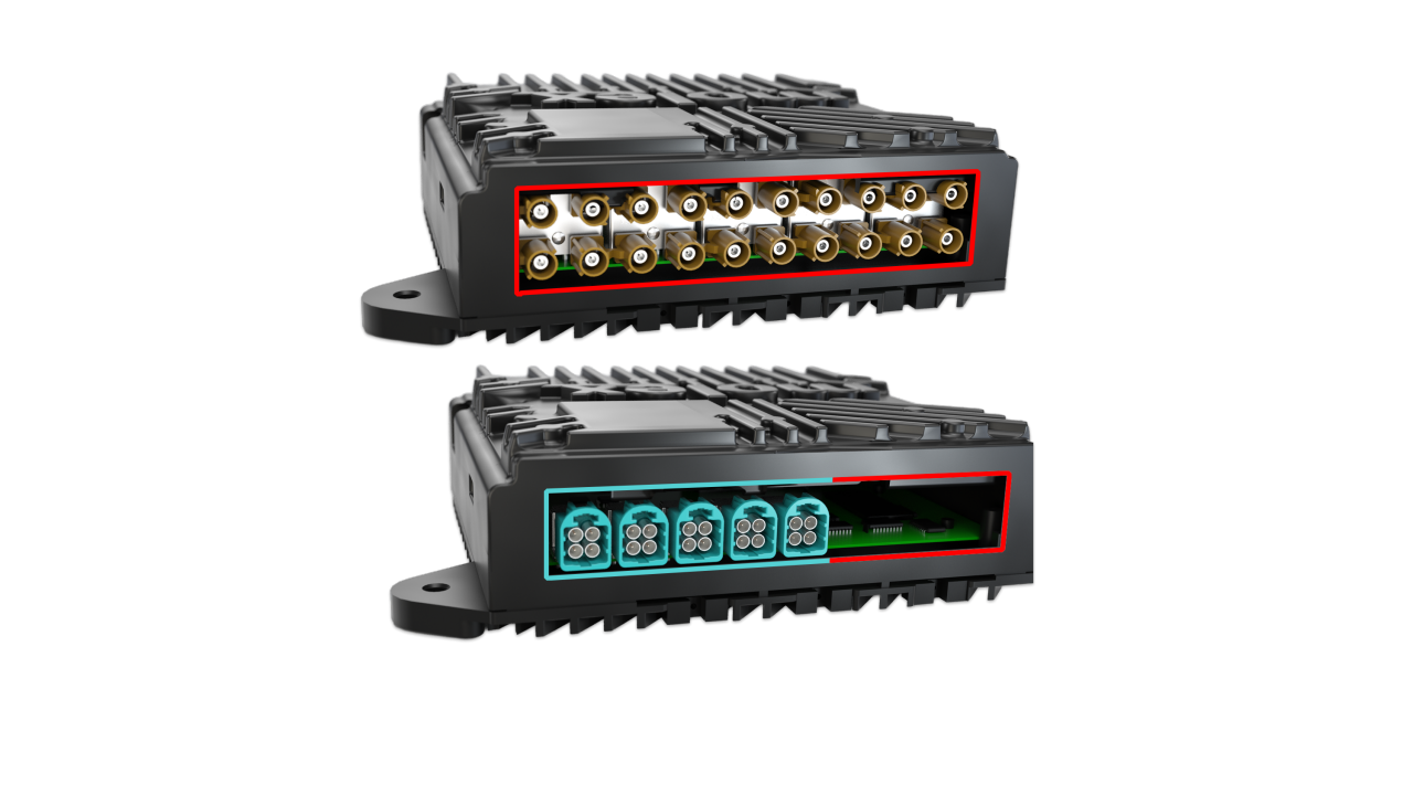 Compact High-Speed FAKRA-Mini HFM Connectors compared to FAKRA connectors 