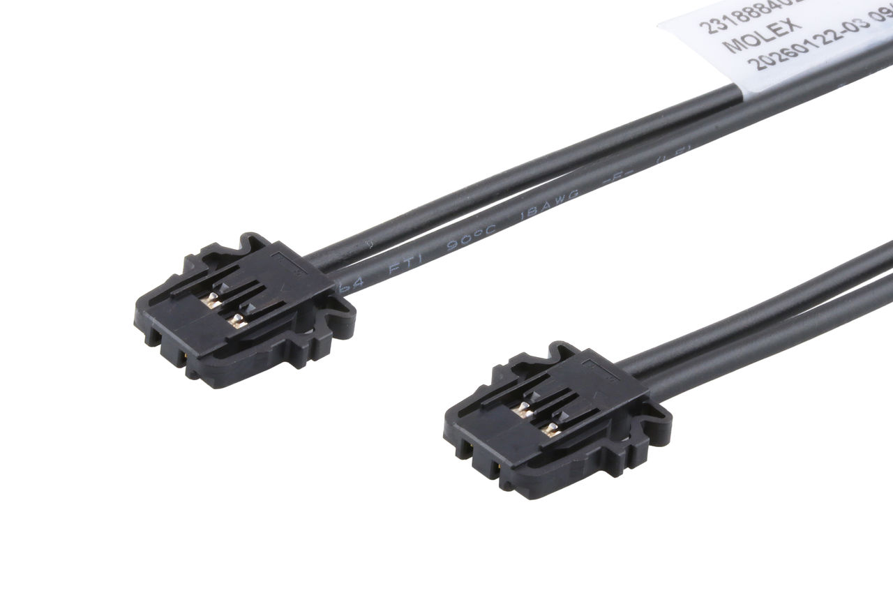 Molex Pico-Lock female-to-Pico-Lock female cable assembly.