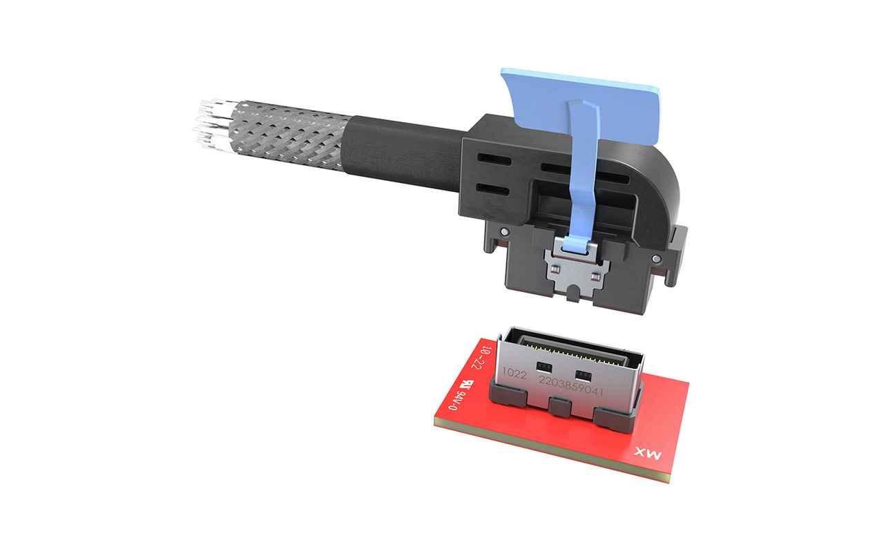 NextStream Connector and Cable Assembly Mating Pair.