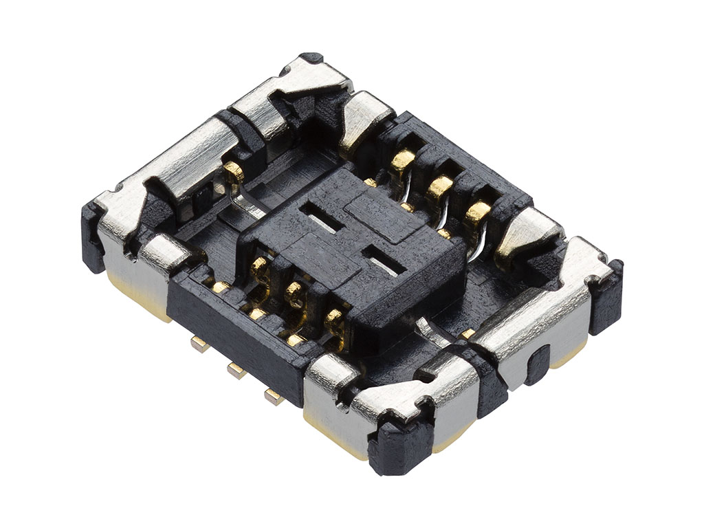 Molex 5G mmWave RF flex-to-board receptacle.