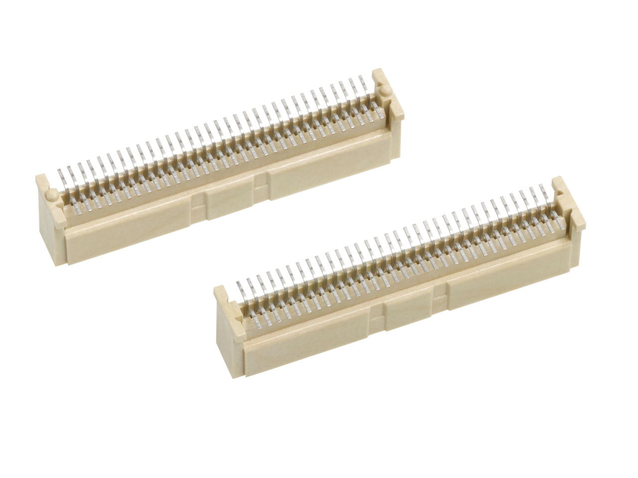 Molex 1.00mm Mezzanine Connectors with a 1.00mm pitch design.