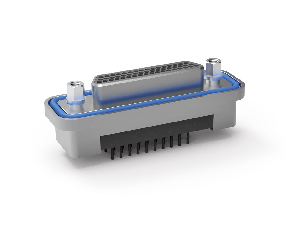 AirBorn M Series MIL-DTL-83513 Micro-D rear panel-mount connector.