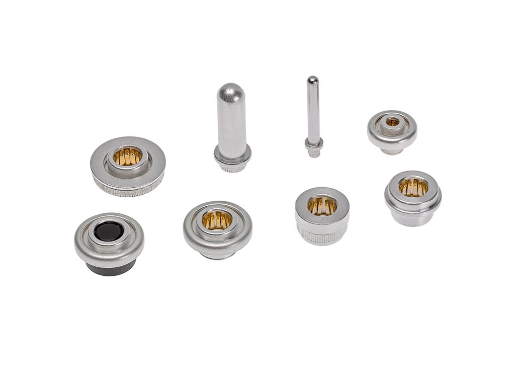 Collection of Sentrality pin and socket interconnect system products.  