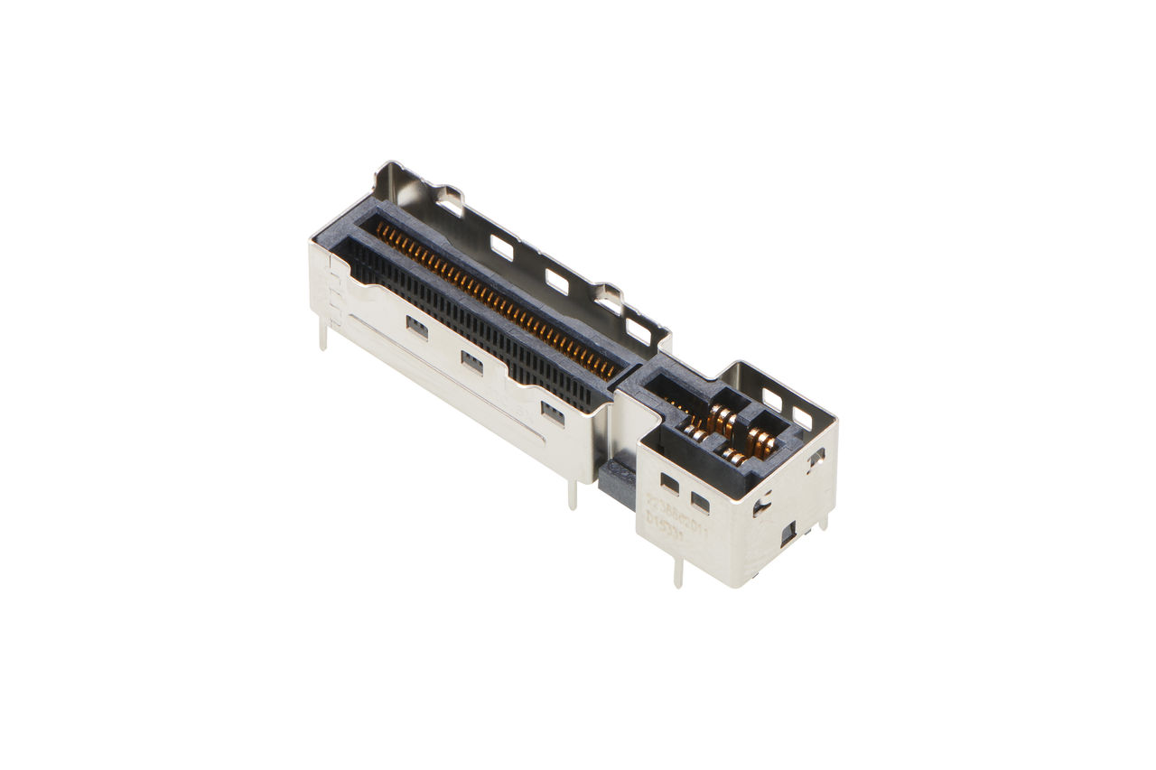 Multi-Trak PCIe Gen5 VT Connector 16X