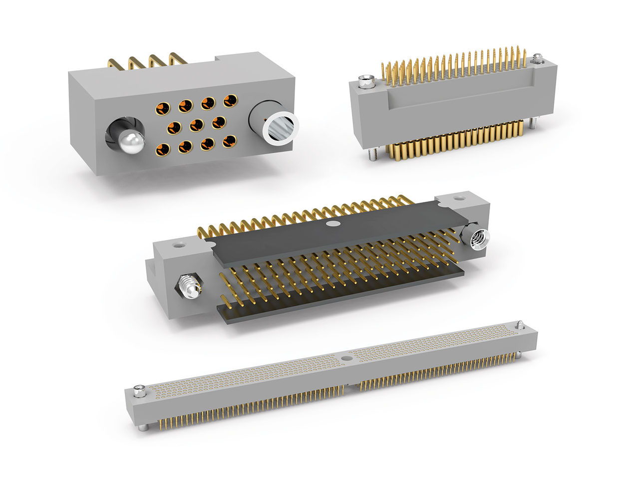 Molex AirBorn R Series MIL-DTL-55302 0.075" Rectangular Connectors.