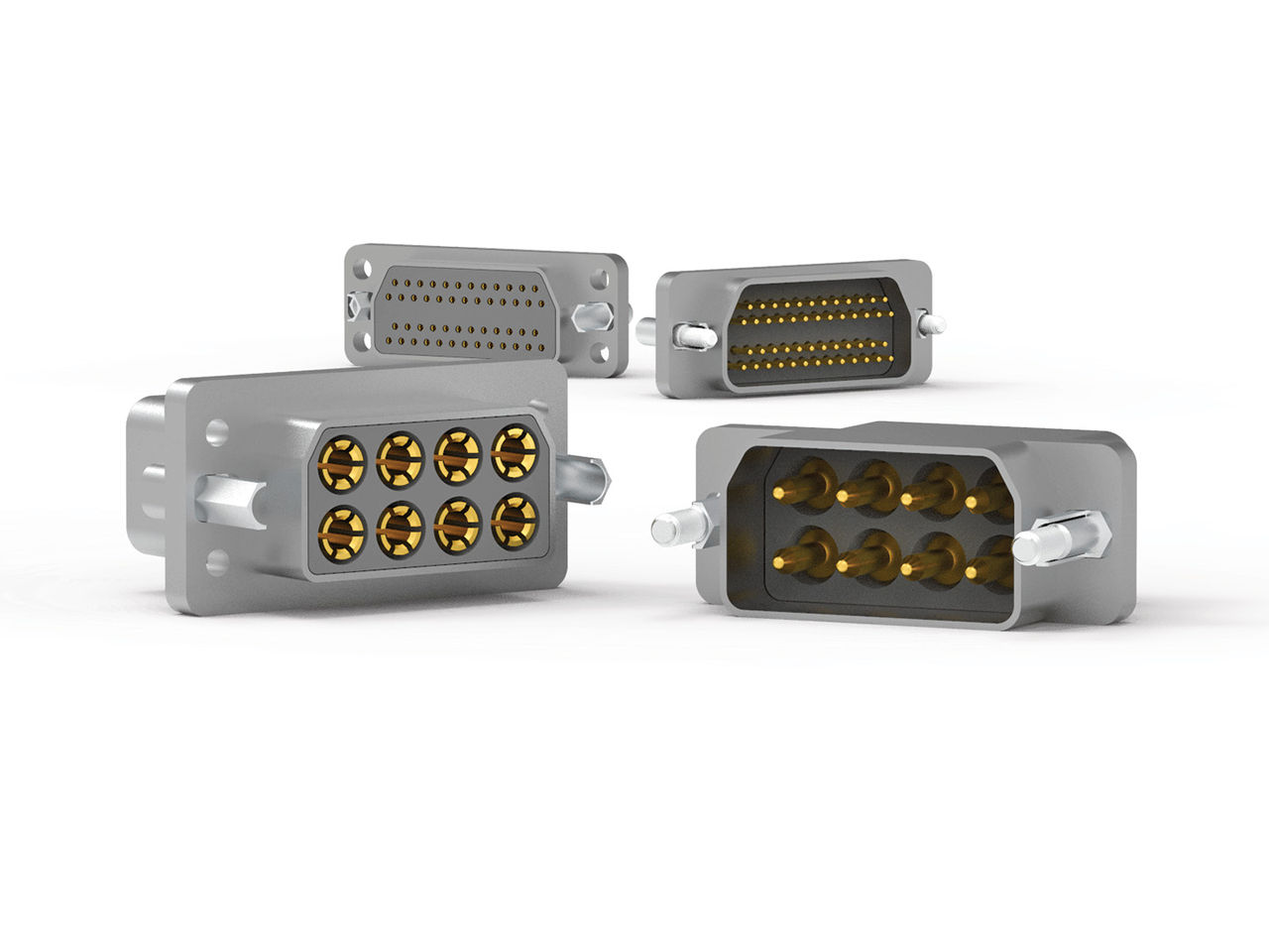 Various AirBorn RocKet Macro-D Connectors.