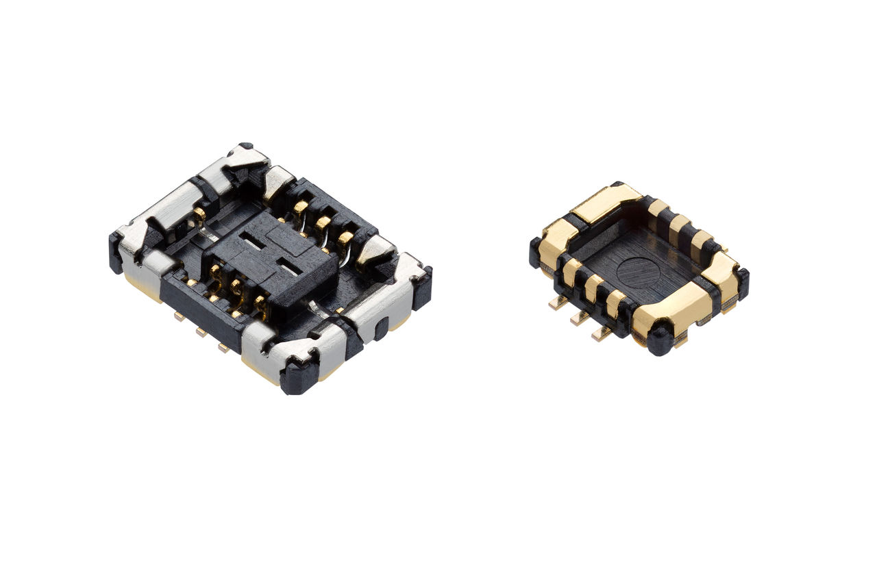  5G mmWave receptacle and header connectors.