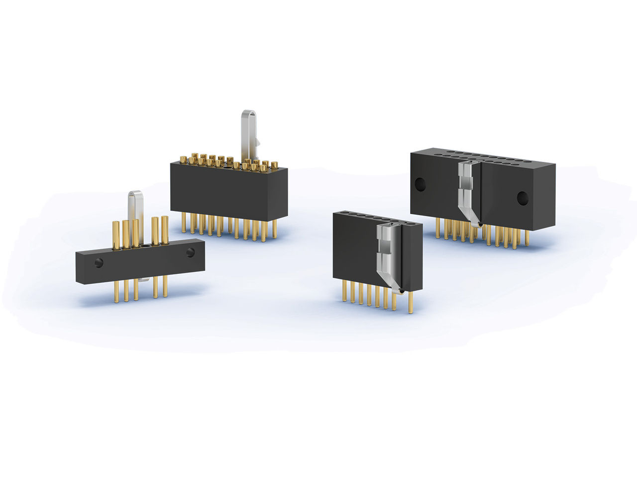 Various types of AirBorn AirStrip vertical connectors. 
