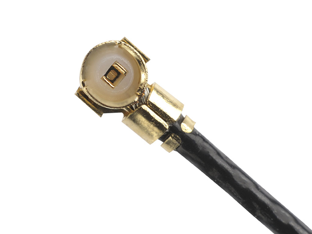 MCRF (microcoaxial RF) 6 GHz connector. 