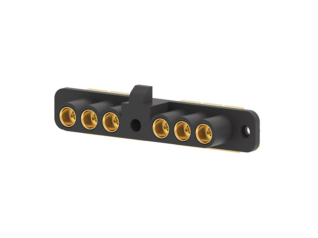 SSMCX 6 GHz ganged connector. 