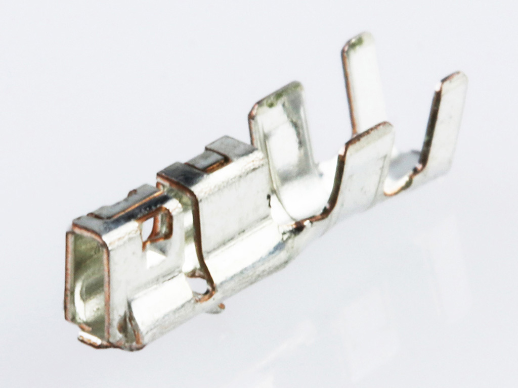 Duraclik independent secondary lock wire-to-board female crimp terminal with tin plating.  