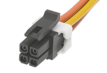 Molex Micro-Fit off-the-shelf cable assembly.