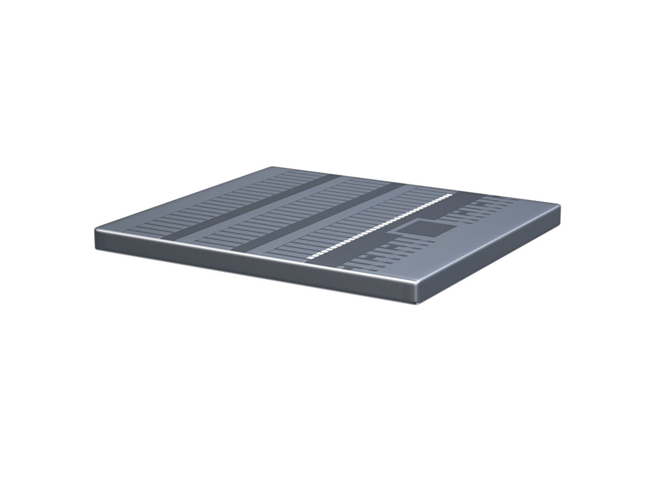 Angled view of a thin, rectangular Molex TeraLIGHT device.