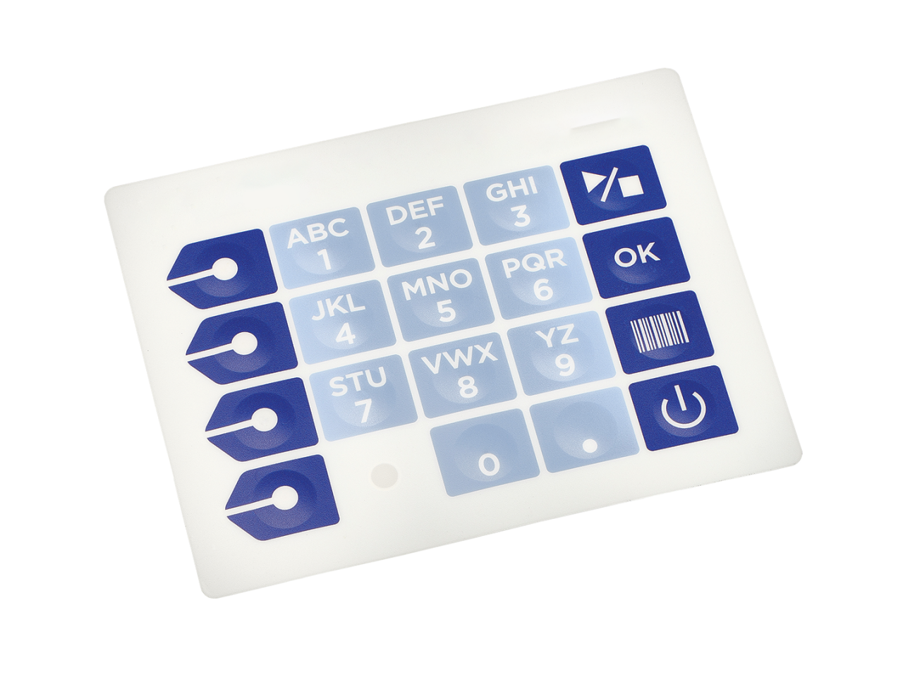 Human machine interface with membrane switches