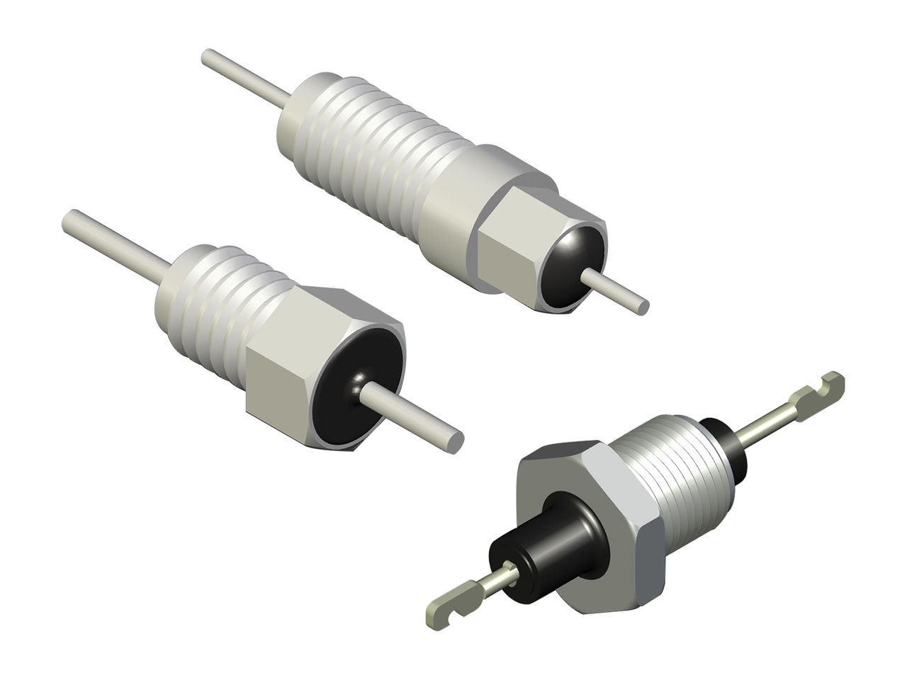 A selection of Molex bolt-in Resin-Sealed EMI Filters.