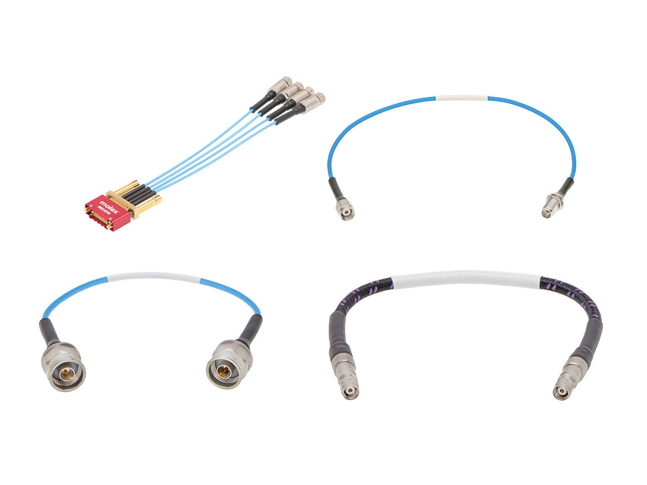 Molex Cardinal High-Frequency RF Cables and cable assemblies.