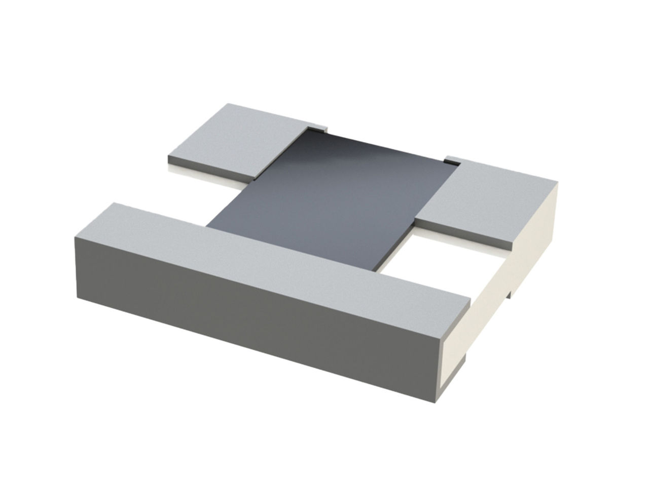 Molex Chip attenuator with silver over nickel.