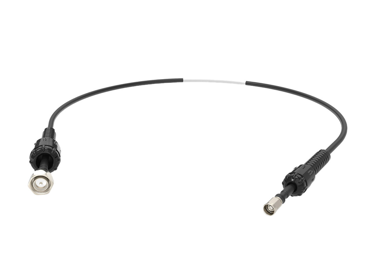 Molex 4.3-10 to 1/2 inch Helical Flexible RF jumper cable, low PIM coaxial jumper.