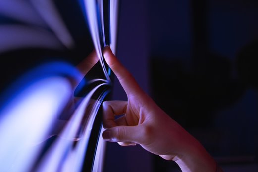 An abstract digital transformation user experience.