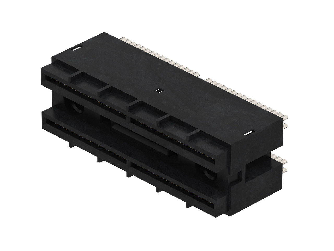 128個のディファレンシャルペアをサポートするMolex XPOコネクター。