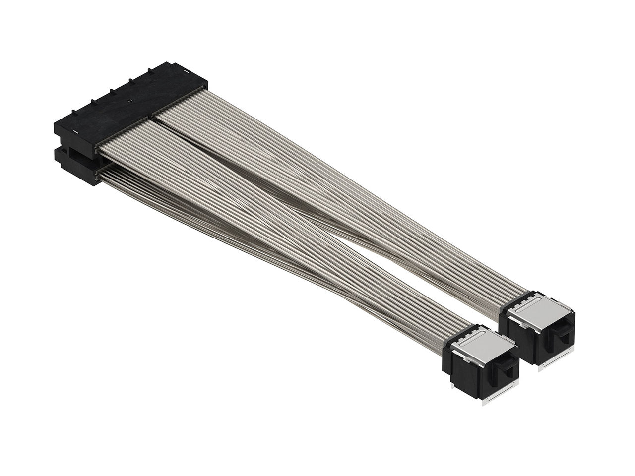 Molex XPOコネクターアセンブリーは、Twinaxケーブルに直接終端接続できます。