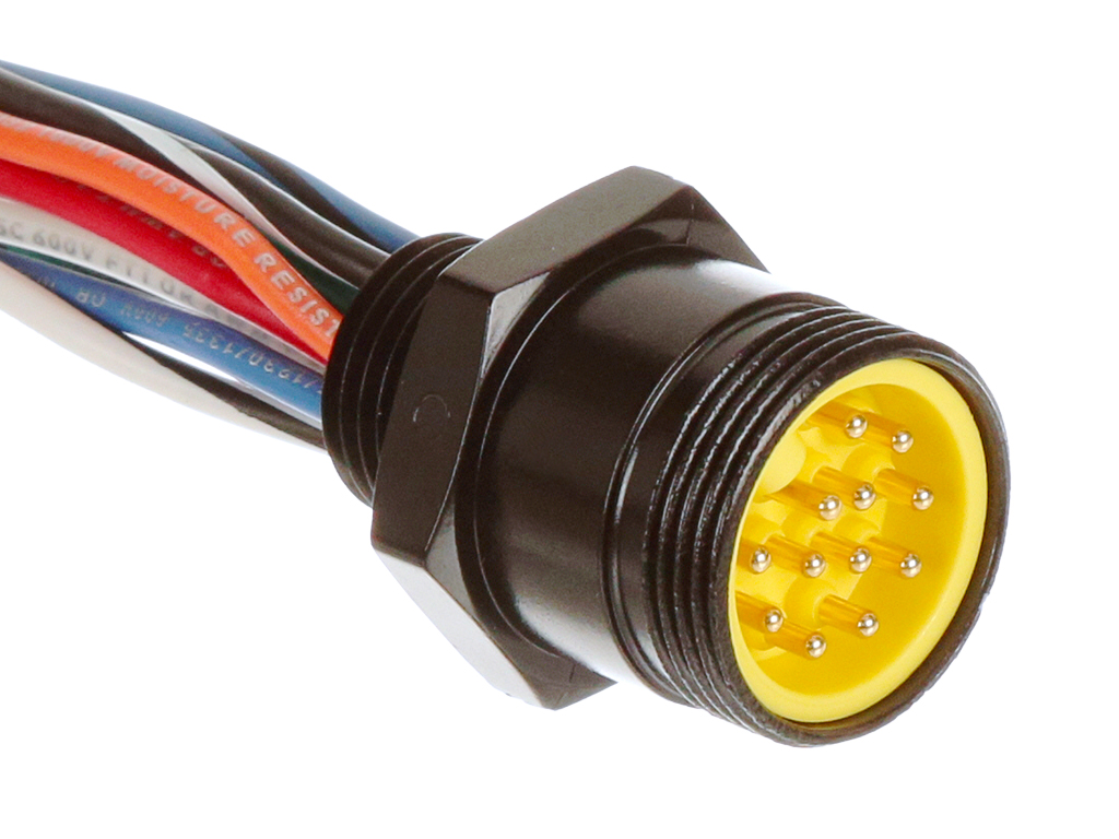 Molex Brad Mini-Changeリード線付きリセプタクル。