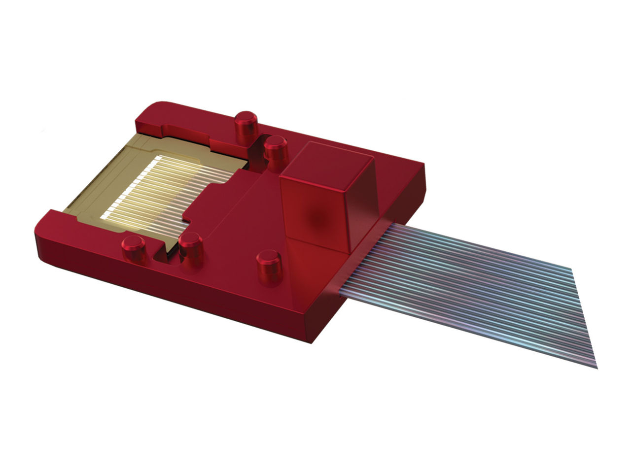 Molex TeraVERSE着脱式光チップレットコネクター。