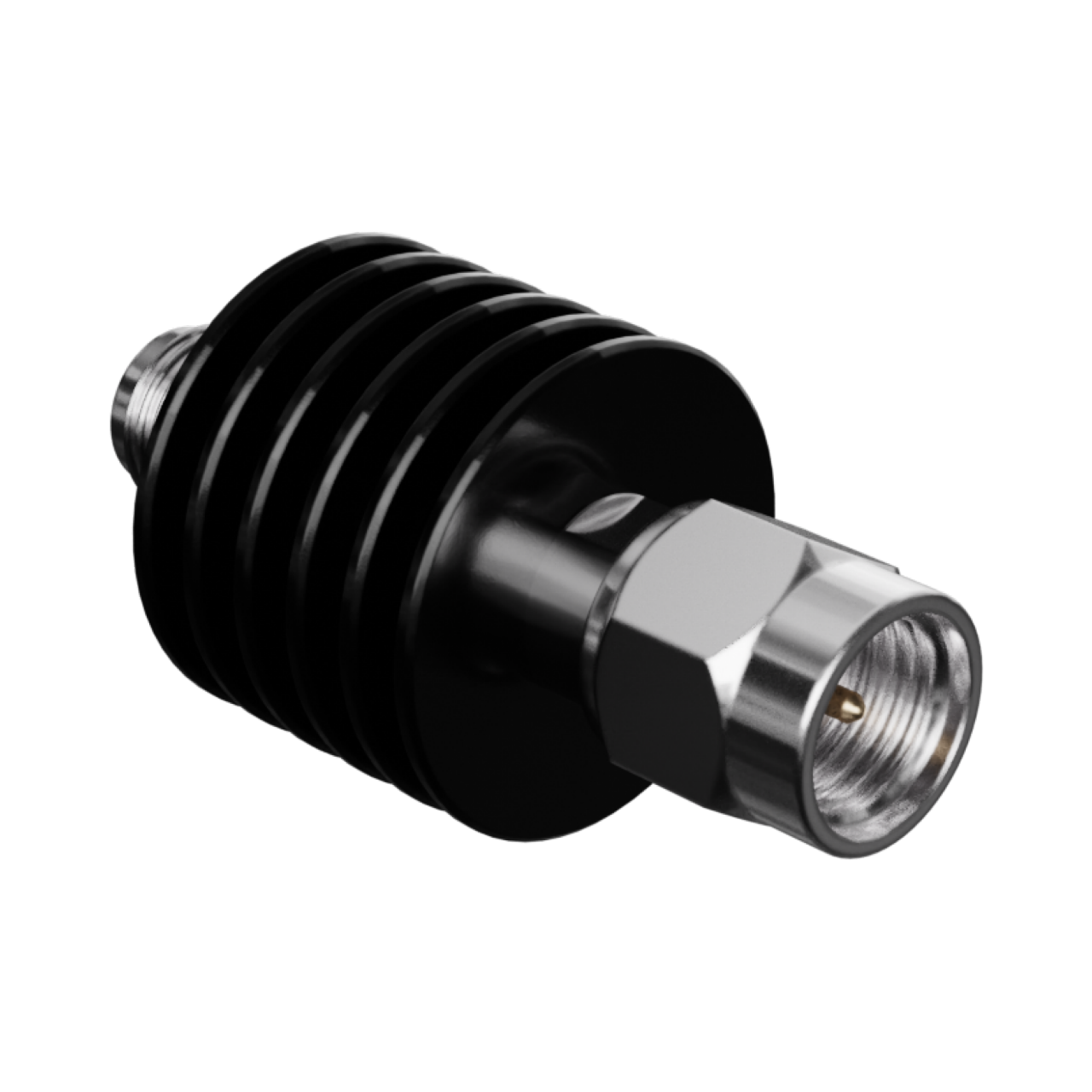 Molex SMA RF同軸減衰器、プラグ対ジャック、ストレート、18 GHz、5ワット、6 dB。