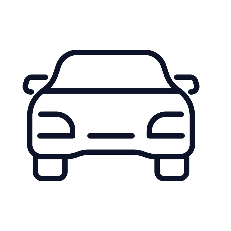 輸送機器業界を表す車のアイコン。