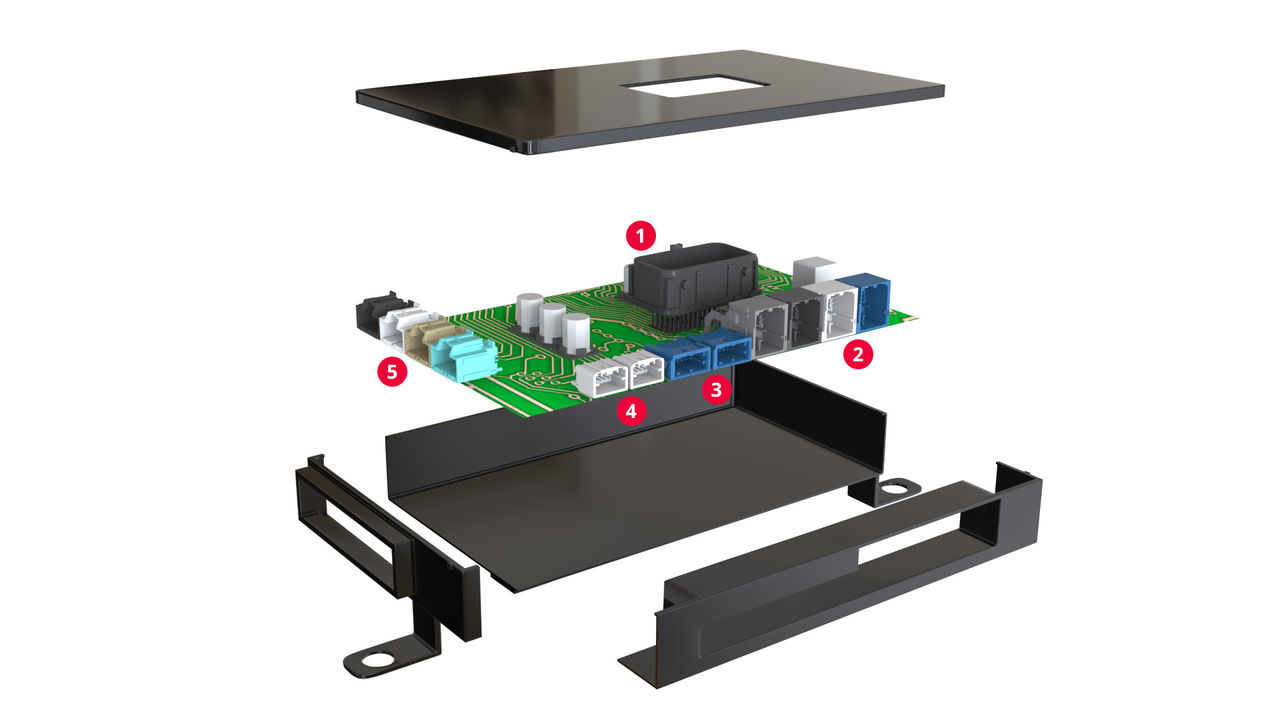  采用 Molex 莫仕连接器的车身控制模块 