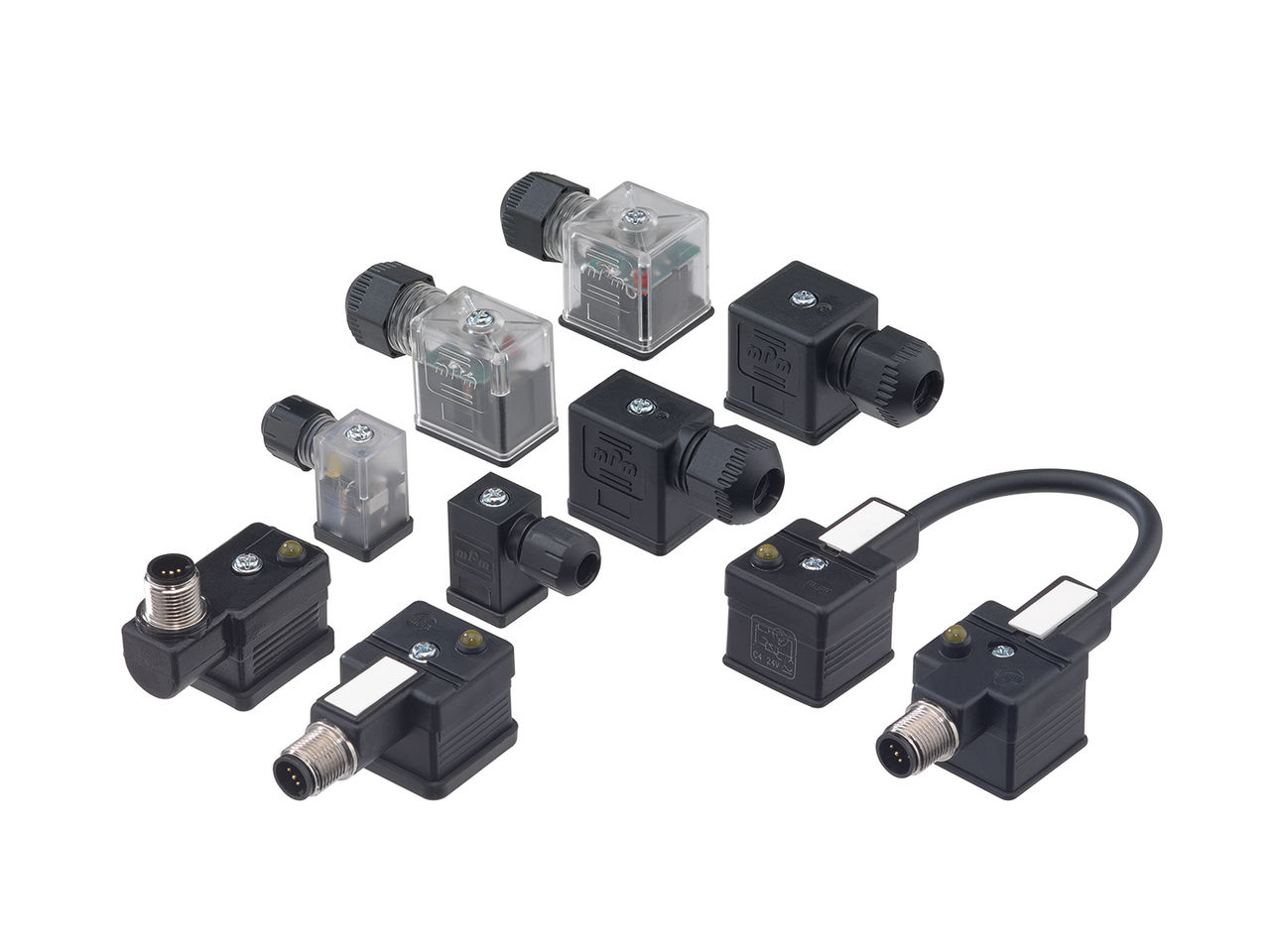 Molex DIN 阀连接器和电缆组件。