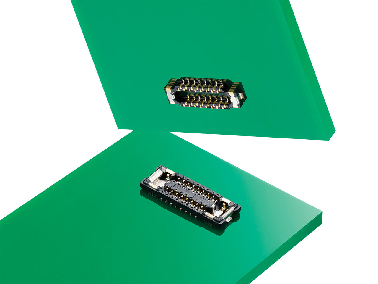 Molex Quad-Row 插座头和插座。