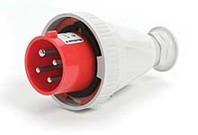 Molex IEC 309 引脚和套管标准插头和连接器，具有电压色关联外壳，包含防止物理损坏的引脚。
