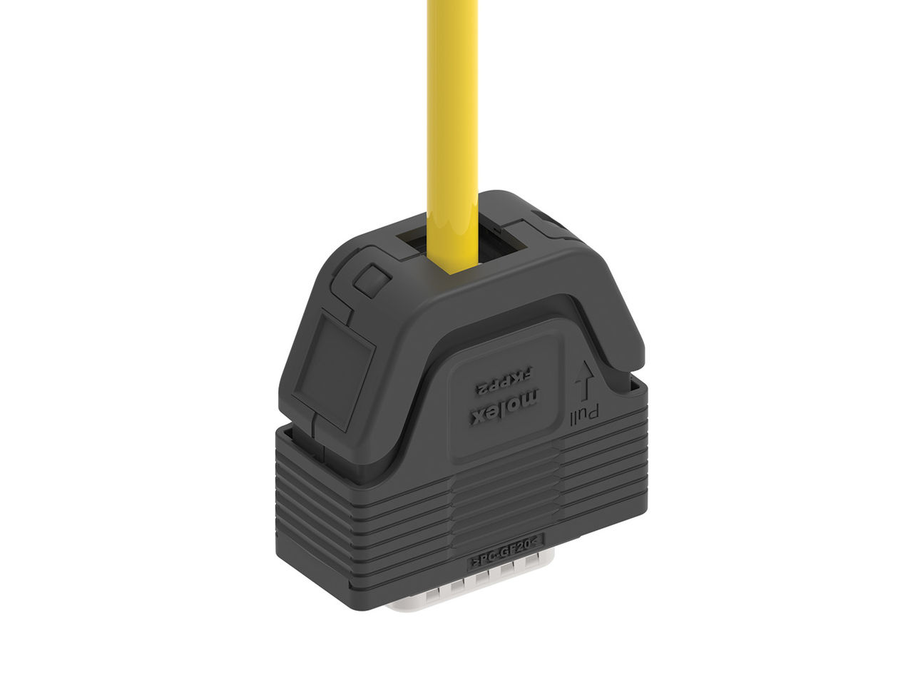 Molex EasyLock D-sub connector 15-pin backshell. 