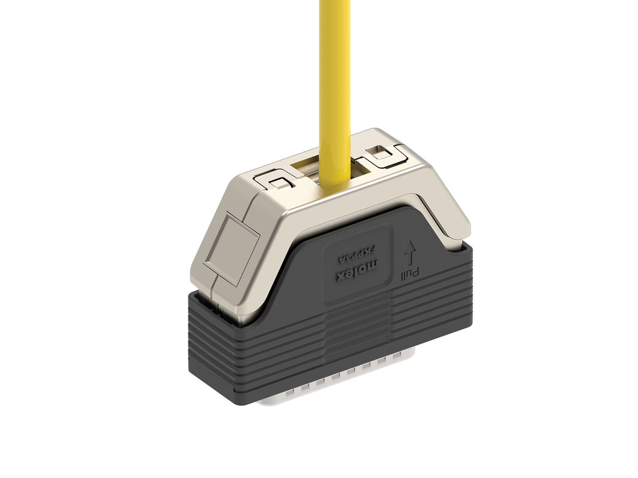 Molex EasyLock D-sub connector 25-pin backshell.
