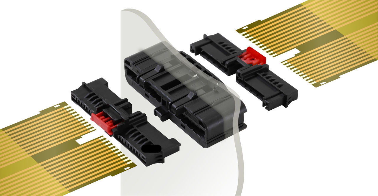 Flexi-Latch+ 连接器与 PCB 及 FPC 对配流程简单高效 