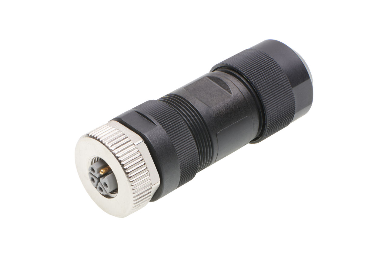 Molex Brad Micro-Change (M12) field attachable connector.