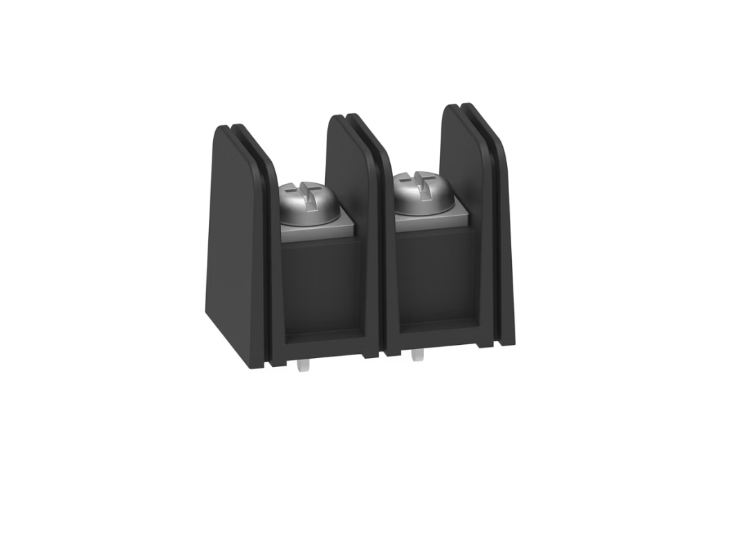 Molex 单排双栅栏式接线端子。