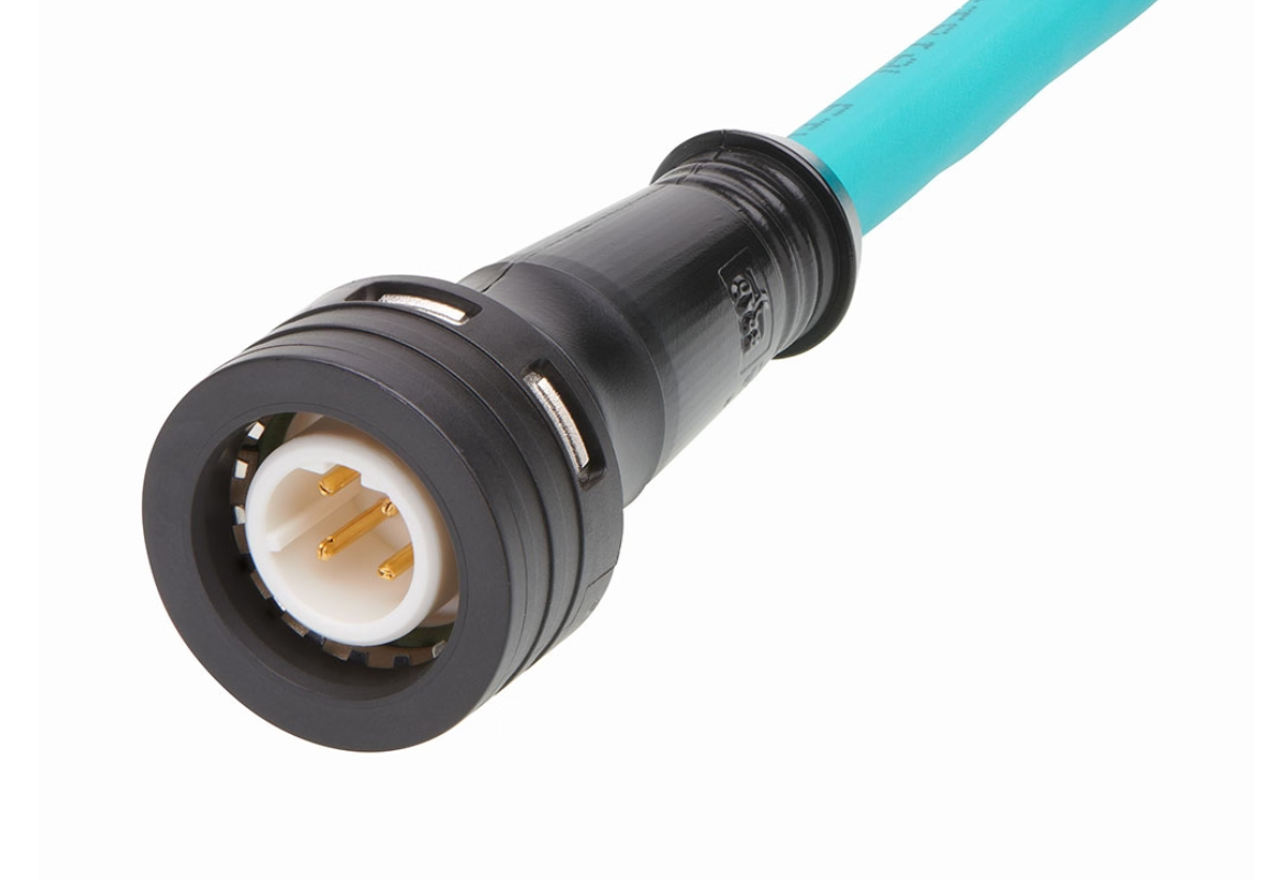 Molex M12 Ultra-Lock 2.0 插针式电线组件采用推锁式耦合。